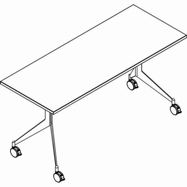 Groupe Lacasse Table, Fixed, Rect, Mobile, V-base, 60inx24inx29in, Salta LAST1SMRC2460VS